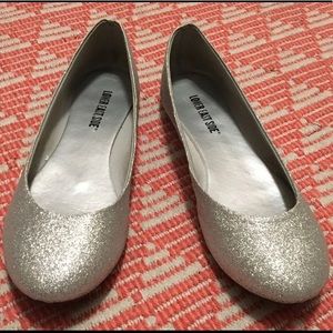 Silver ballet flats, Lower East Side, Size 8 1/2